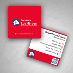 Tarjetas de Presentación Cuadradas con Despuntes